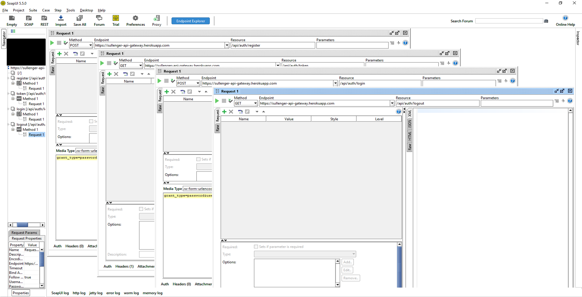 Image of SoapUI unit tests